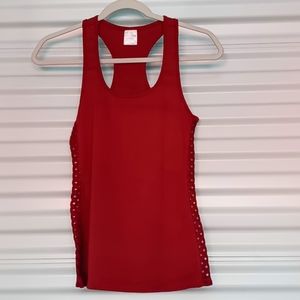 Women's razor back active wear top size small